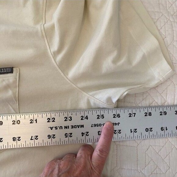 5.11 Tactical Mens Kane Polo Shirt 2XL Ivory  Moisture Wicking NWT - Picture 5 of 10